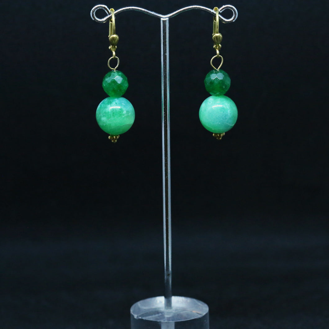 Green Gemstone Earrings Made in Australia