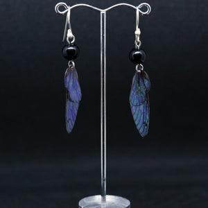Unique Earrings with Translucent Wings by Hilda Procak