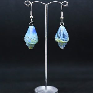 Handmade Glass Shell Earrings by Jan Cahill