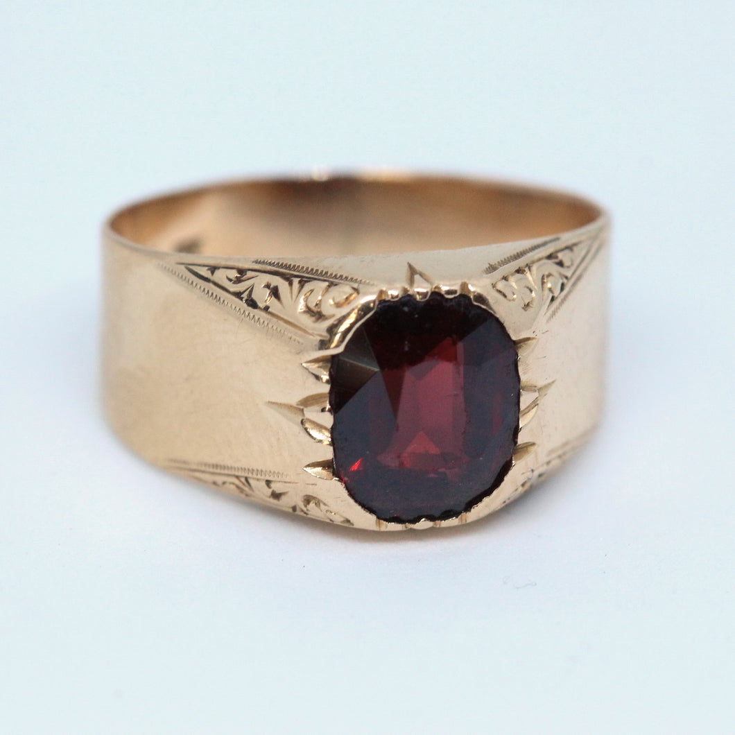 Rose Gold & Garnet Vintage Ring