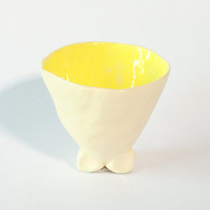 White & Yellow Cup/Bowl