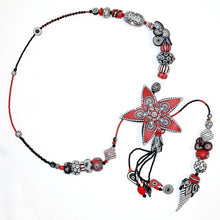Load image into Gallery viewer, Polymer Clay &#39;Starburst&#39; Necklace by Australian Artist Wendy Moore
