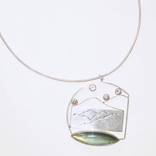 Load image into Gallery viewer, Labradorite, Silver &amp; Crystal Lolo Pass Neck Piece SOLD
