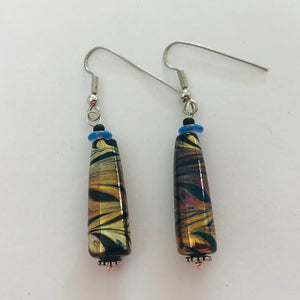 Earrings with Beads by Pauline Delaney