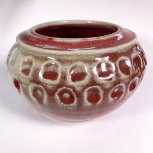 Rose Glazed Ceramic Pot by Pat Boow.