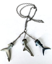 Load image into Gallery viewer, Shark Tail Necklace by Kristin Lora
