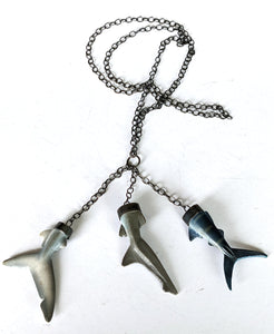 Shark Tail Necklace by Kristin Lora